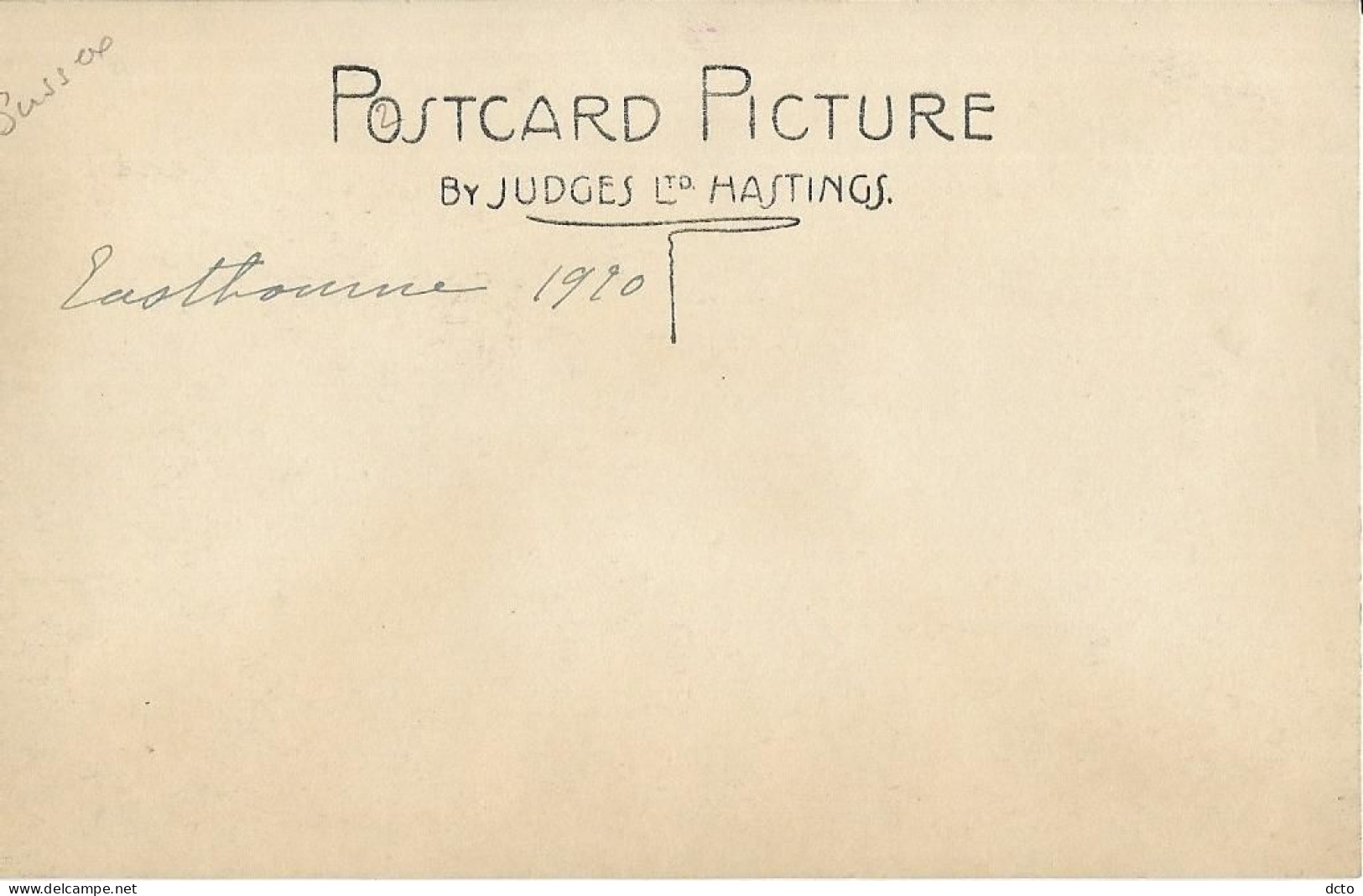 EASTBOURNE SUSSEX  At The Foot Of The Downs, Wannock. Ed. Judges 396, Envoi 1920 - Eastbourne