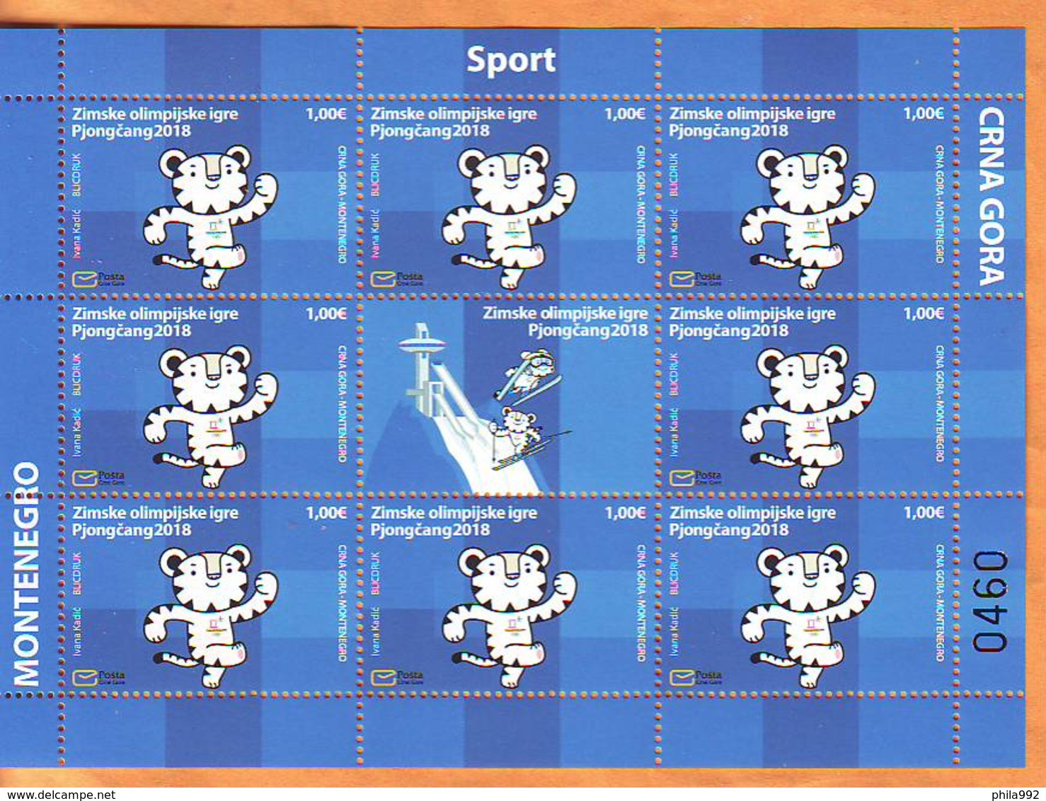 Montenegro 2018 Y Sport Olympics PyeongChang Minisheet MNH - Montenegro