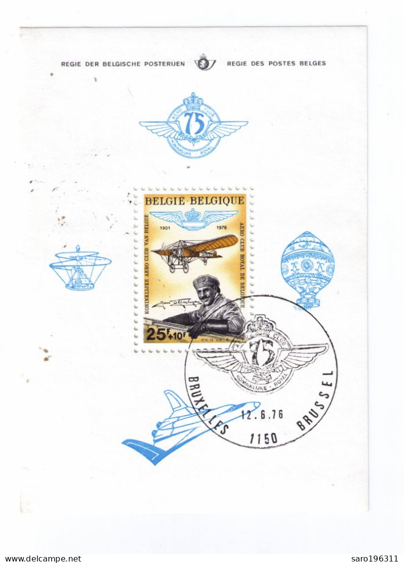 FEUILLET * / MH  BL 49 1ER JOUR à   0.09   CACHET  2100 DEURNE 12.06.76 - 1961-1970