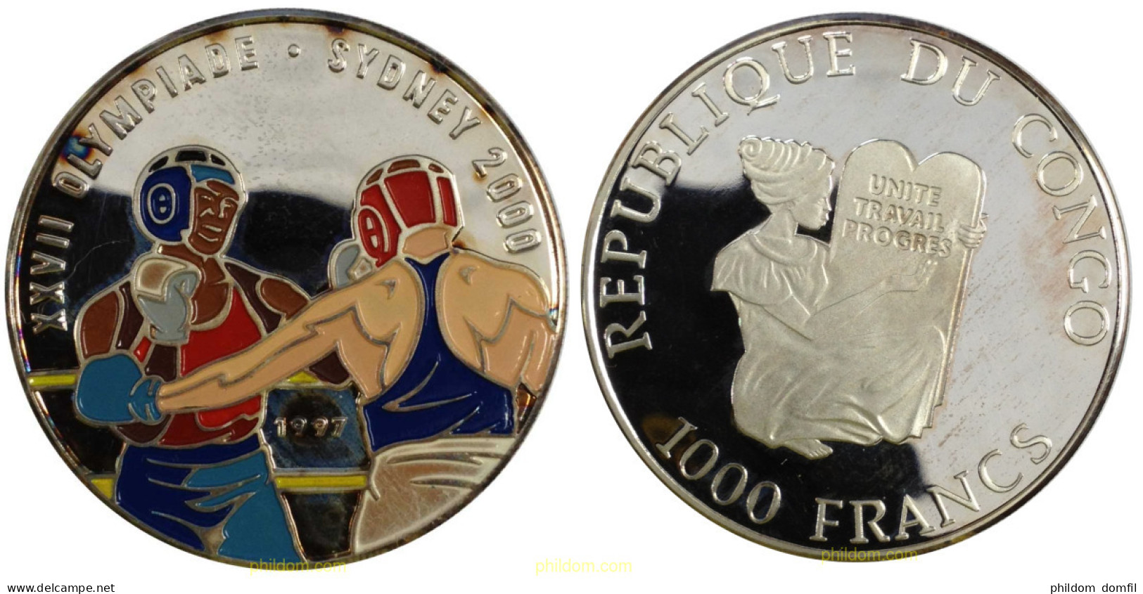 1275 CONGO. República Democrática 1997 CONGO 1000 FRANCS 1997 OLYMPIC - Kongo (Dem. Republik 1998)