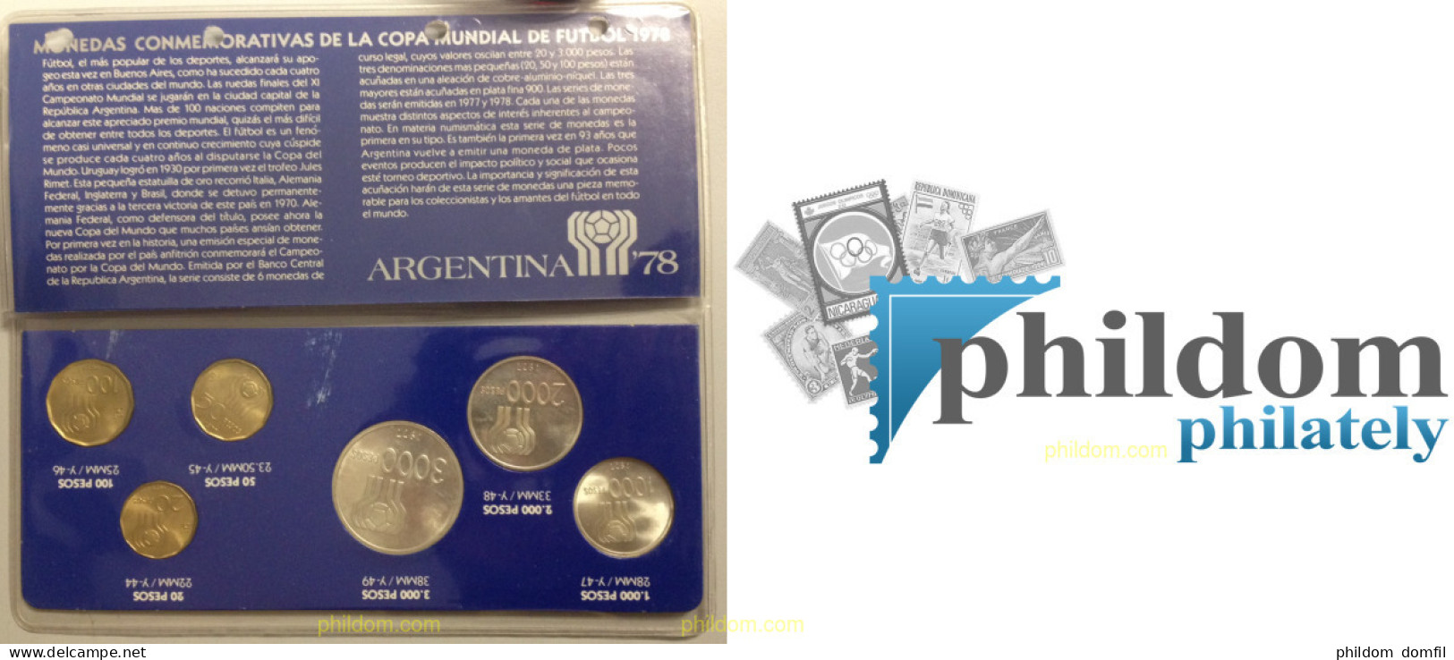 1441 ARGENTINA 1978 SET ARGENTINA COPA MUNDIAL DE FUTBOL 1978 - Argentine