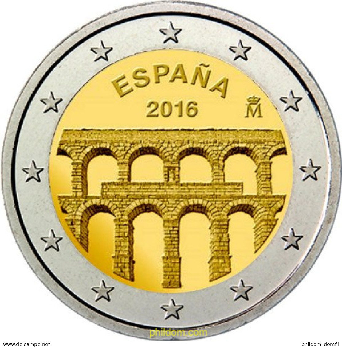 1813 ESPAÑA 2016 2 EUROS 2016 ACUEDUCTO SEGOVIA - 10 Céntimos