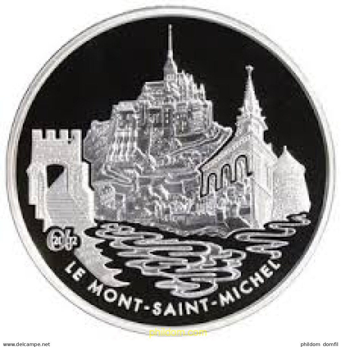1996 FRANCIA 2002 FRANCE 1.50 EURO 2002 MONUMENTS MONT SAINT MICHEL SILVER 1 1/2 - Otros & Sin Clasificación