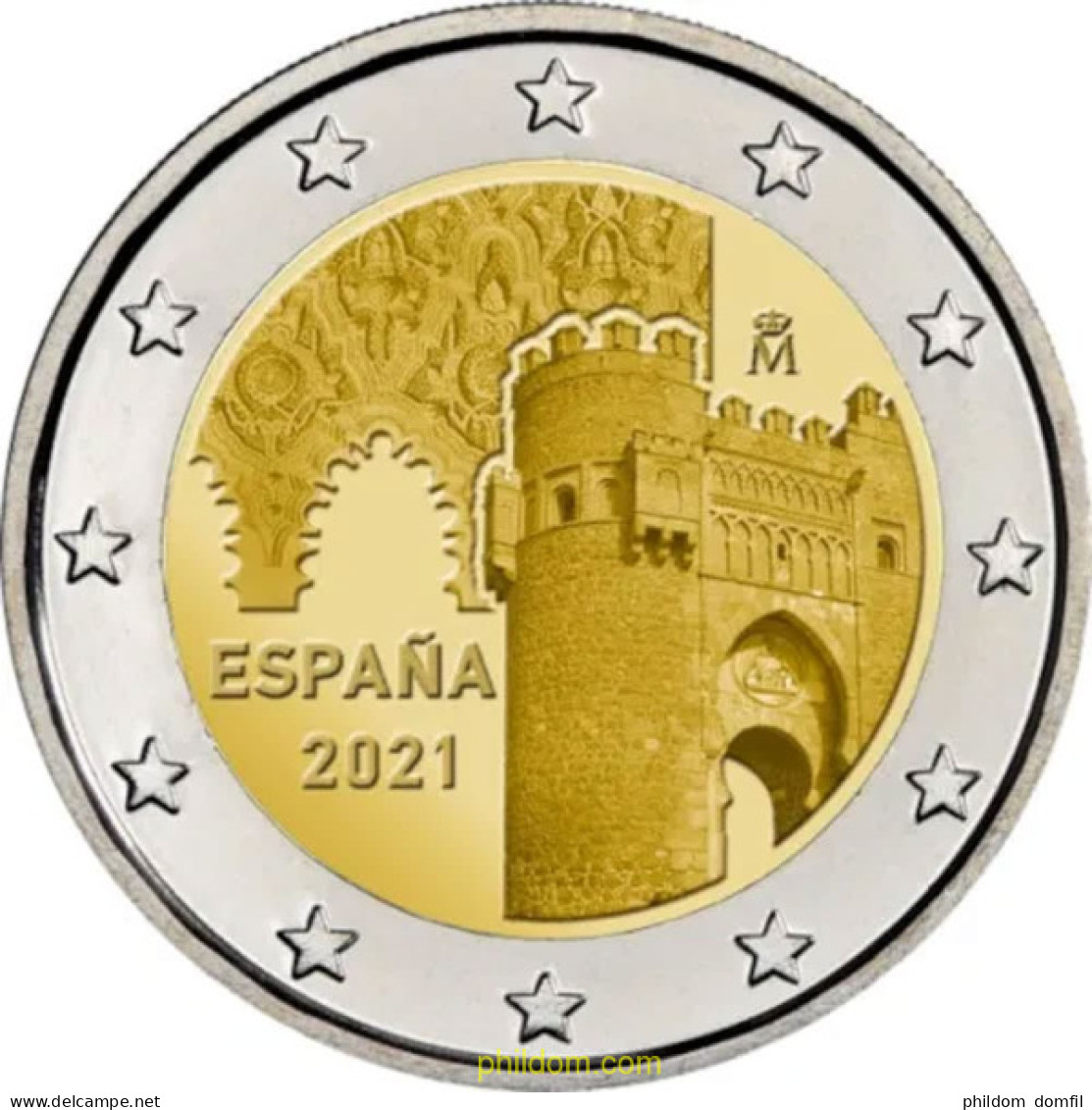 2231 ESPAÑA 2021 2 EUROS 2021 CIUDAD HISTORICA TOLEDO - 10 Céntimos