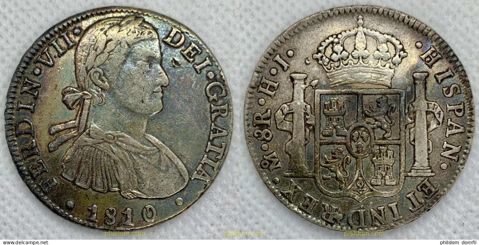 2474 ESPAÑA 1810 FERNANDO VII 1810 8 REALES - Collezioni