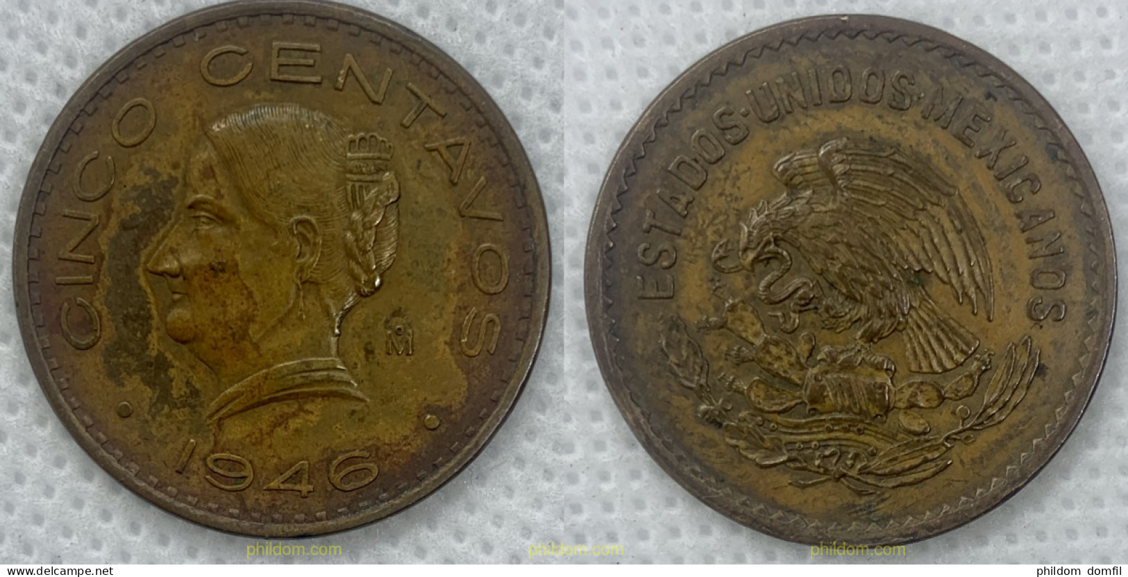 2501 MEXICO 1946 MEXICO 5 CENTAVOS 1946 - Mexique