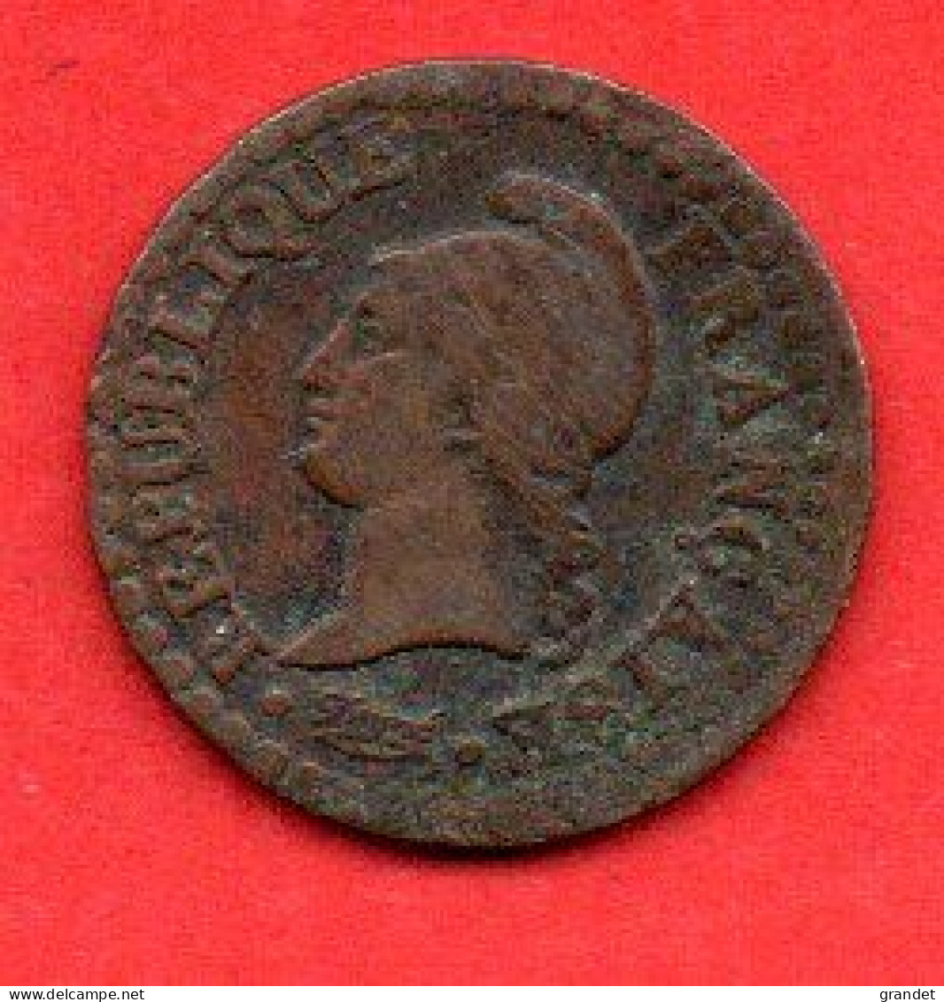 FRANCE - REVOLUTION - 1 CENTIME - AN 7 - A . - 1791-1792 Costituzione 