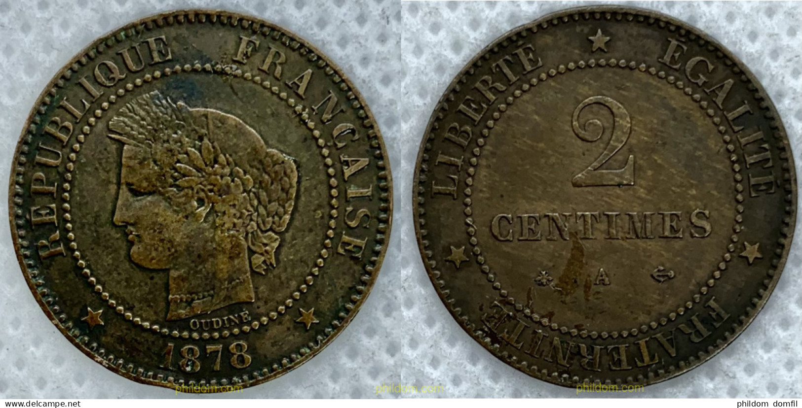 2545 FRANCIA 1878 FRANCE 2 CENTIMES 1878 A - Autres & Non Classés