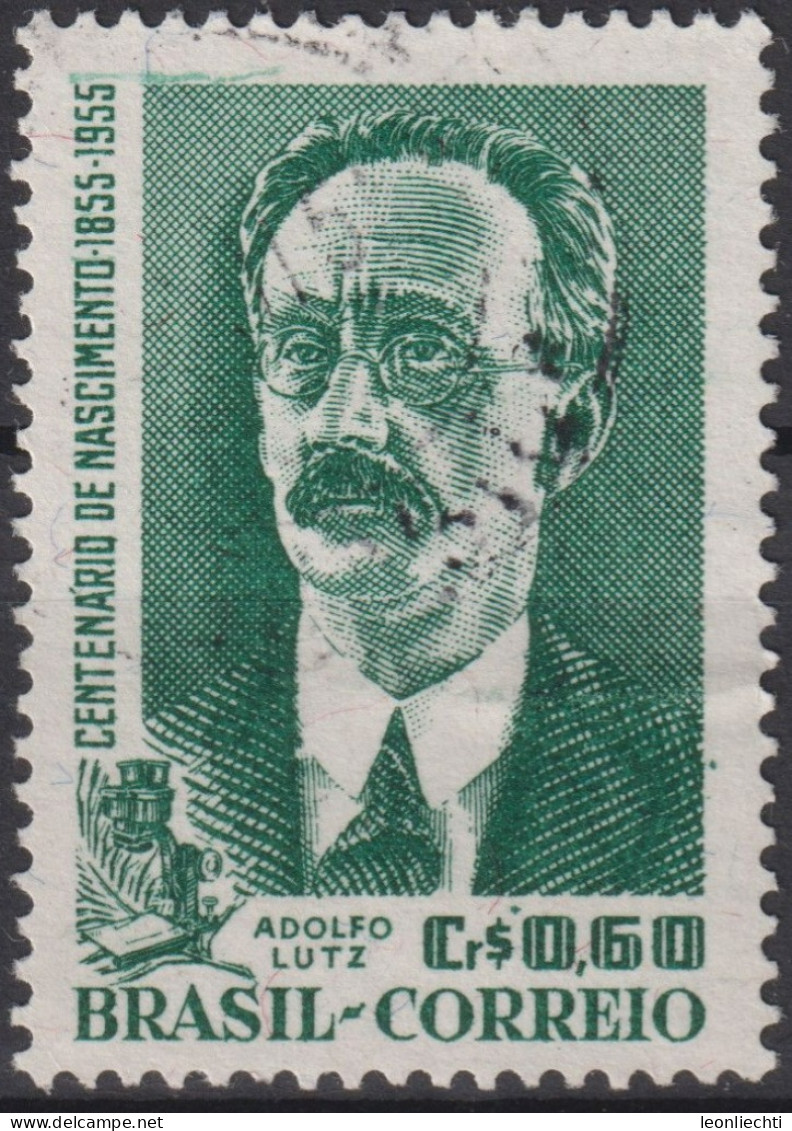 1955 Brasilien ° Mi:BR 886, Sn:BR 830, Yt:BR 613, Adolfo Lutz (1855-1940) Sanitary Doctor - Gebraucht