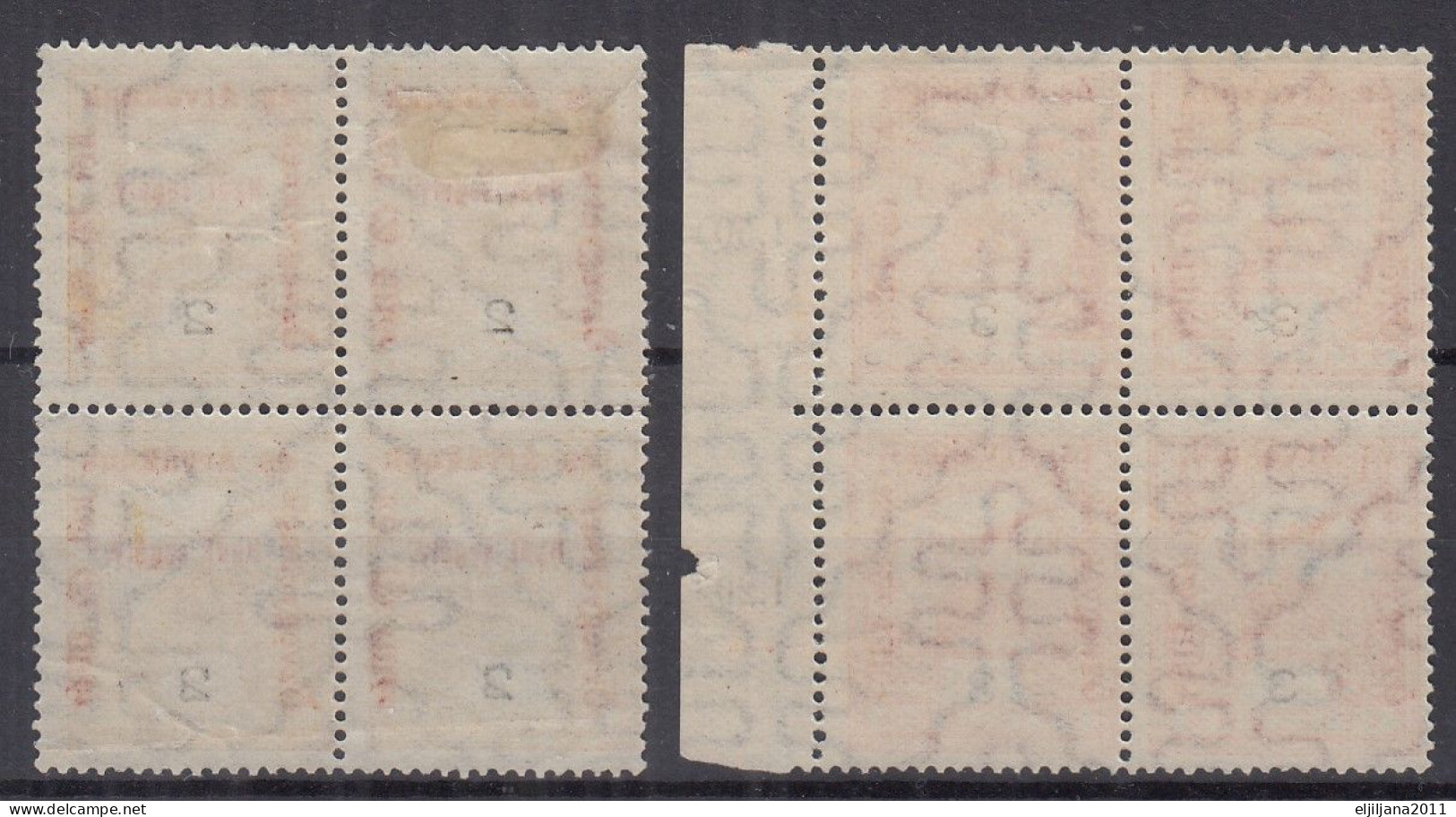 Hungary 1915 ⁕ War Aid / Overprint  Mi.163 & Mi.164 ⁕ 2x4v MH & MNH - Ongebruikt