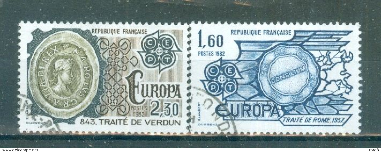 FRANCE - N°2207 Et 2208 Oblitéré - Europa. Faits Historiques. - 1982