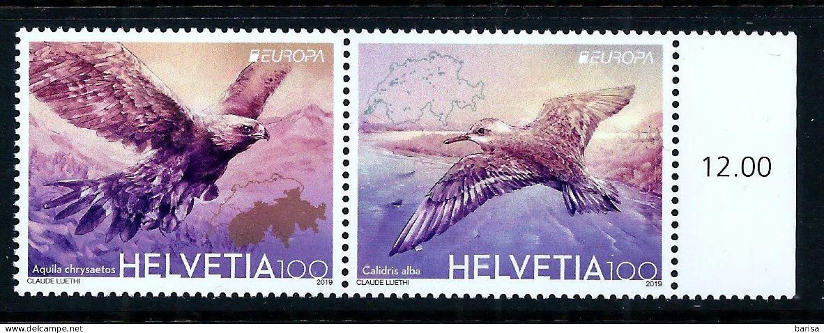 Switzerland 2019: Europa - National Birds,  MNH** - 2019