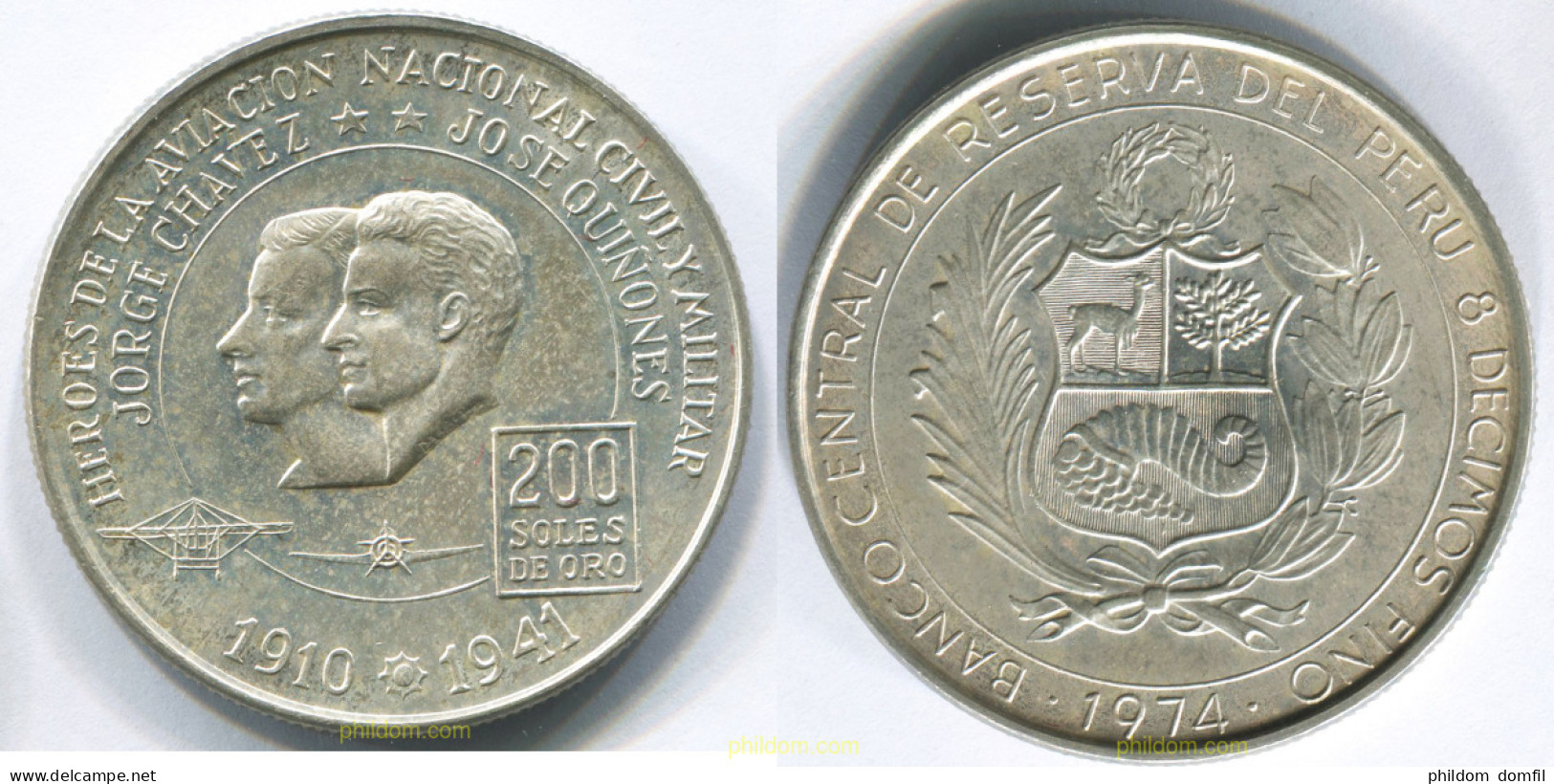 3034 PERU 1974 PERU 200 SOLES 1974 - Pérou