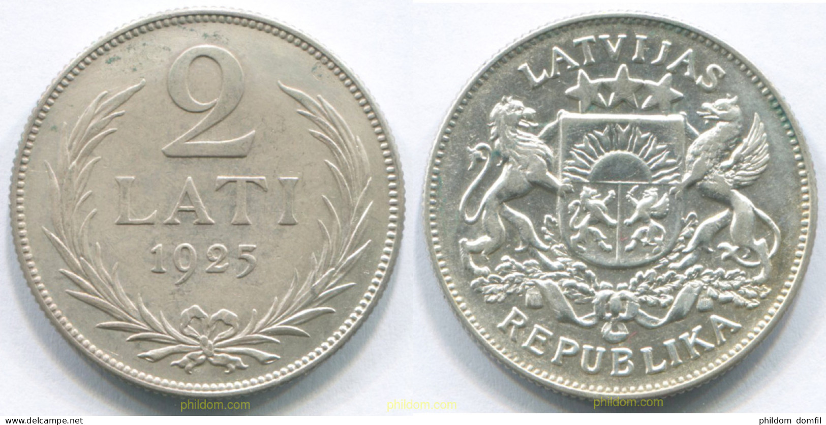 3106 LETONIA 1925 LATVIJA 2 LATI 1925 - Lettonie