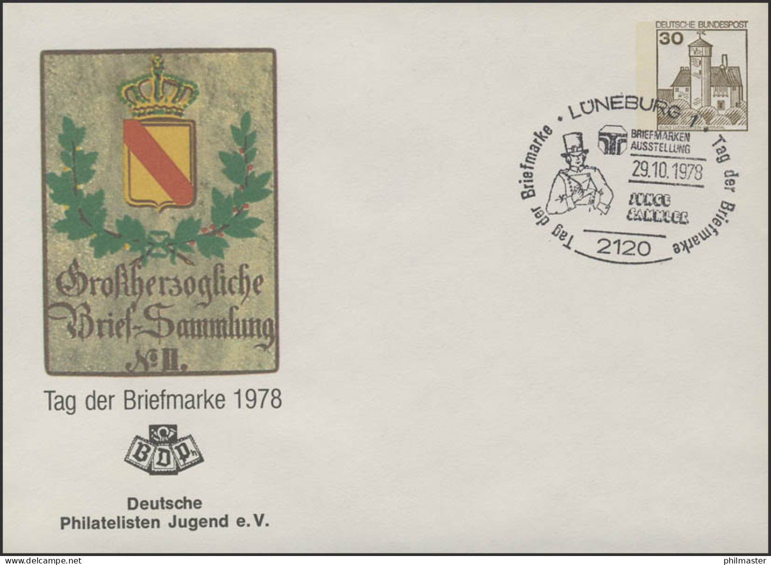 PU 108/56 Tag Der Briefmarke Ohne Anschrift, SSt Lüneburg Briefträger 1978 - Privé Briefomslagen - Ongebruikt