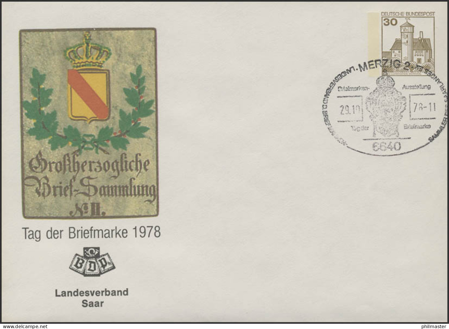 PU 108/64 Tag Der Briefmarke Ohne Anschrift, SSt Merzig LV Saar 29.10.1978 - Private Covers - Mint