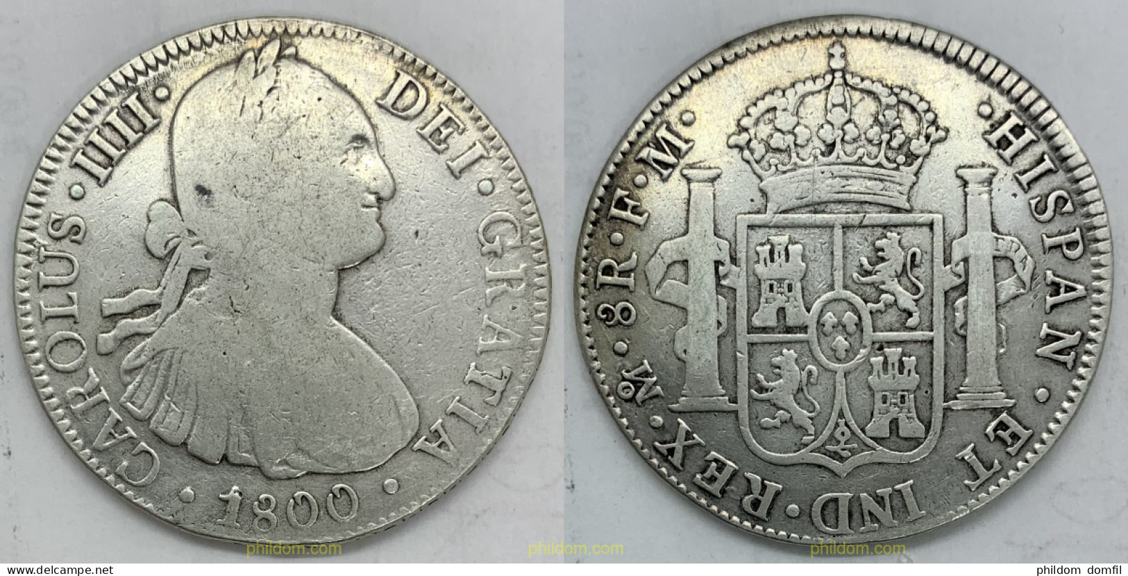 3194 ESPAÑA 1800 CARLOS IV 8 REALES 1800 MEXICO - Collezioni