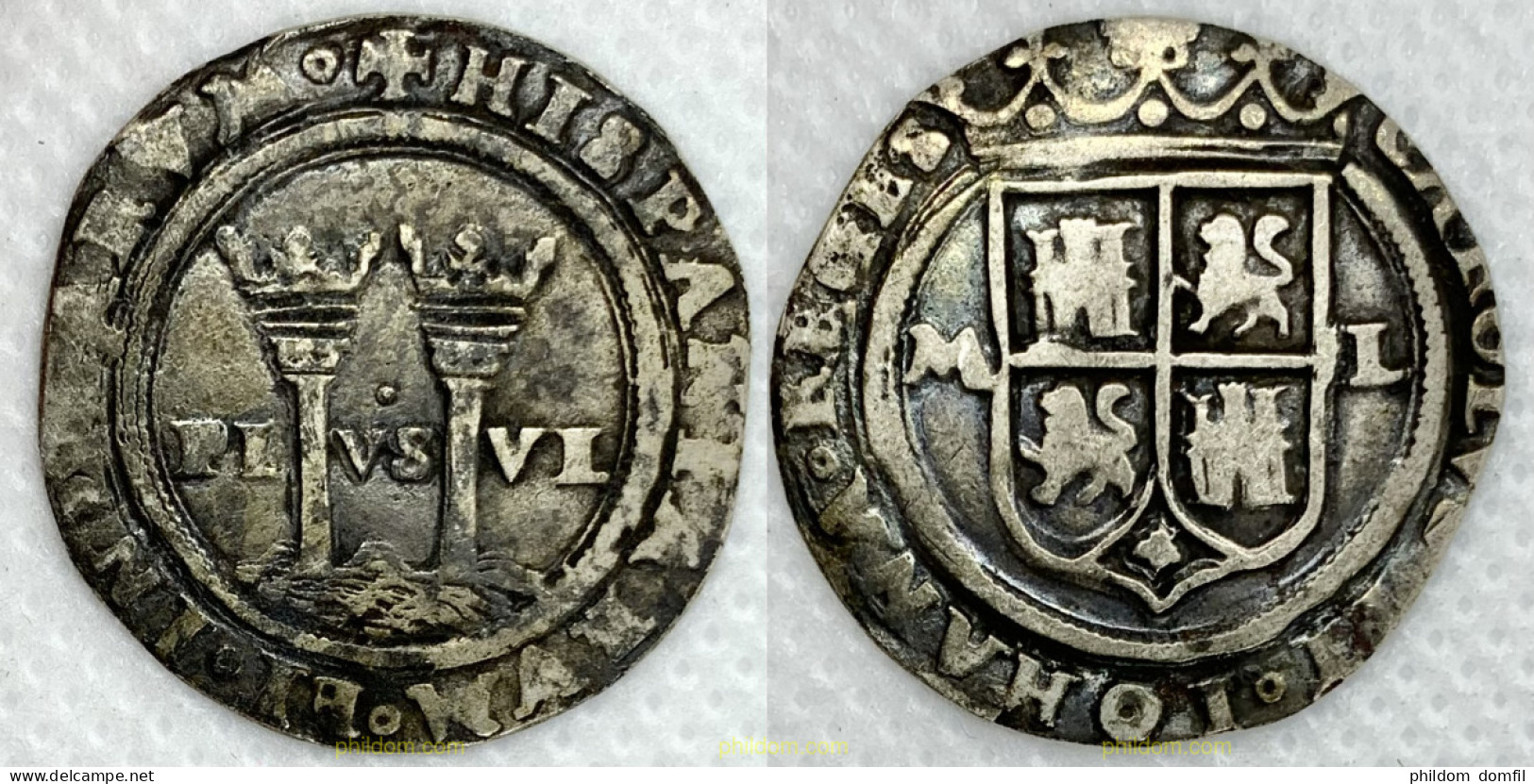 3203 ESPAÑA 1516 MEXICO CARLOS I Y JUANA 1 REAL L ML 1516-1556 - Sammlungen