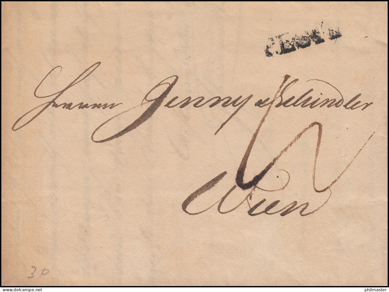 Ungarn Vorphilatelie Brief Einzeiler PESTH Vom 10.6.1842 Nach WIEN 13.6. - ...-1867 Préphilatélie