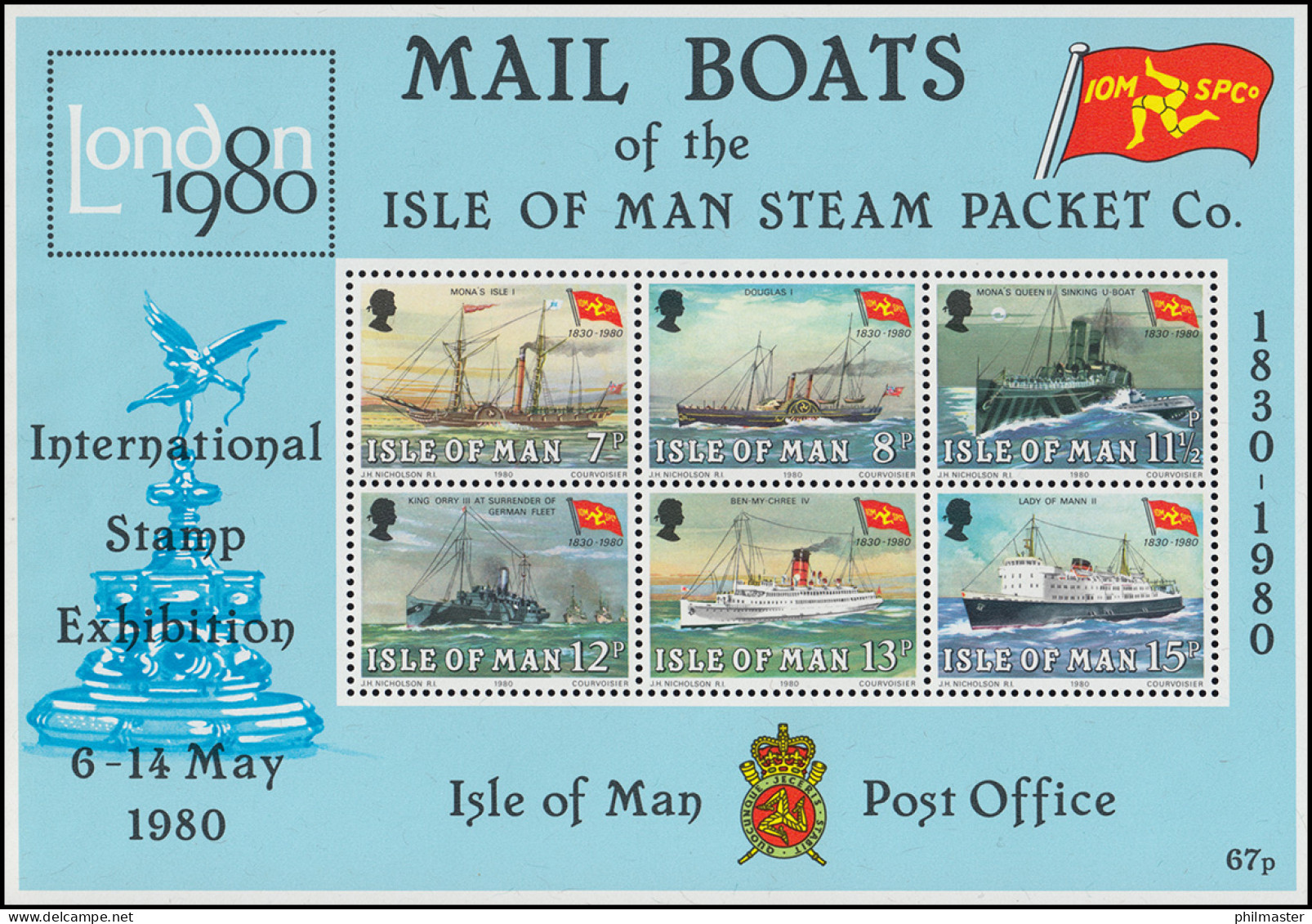 159-181 Isle Of Man Jahrgang 1980 Mit Block 3 Und 4, Postfrisch ** / MNH - Man (Insel)