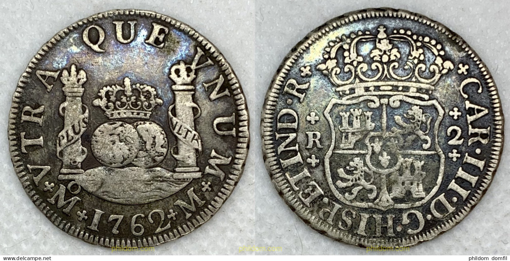 3336 ESPAÑA 1762 CARLOS III 1762 - 2 REALES - 1762 - Colecciones