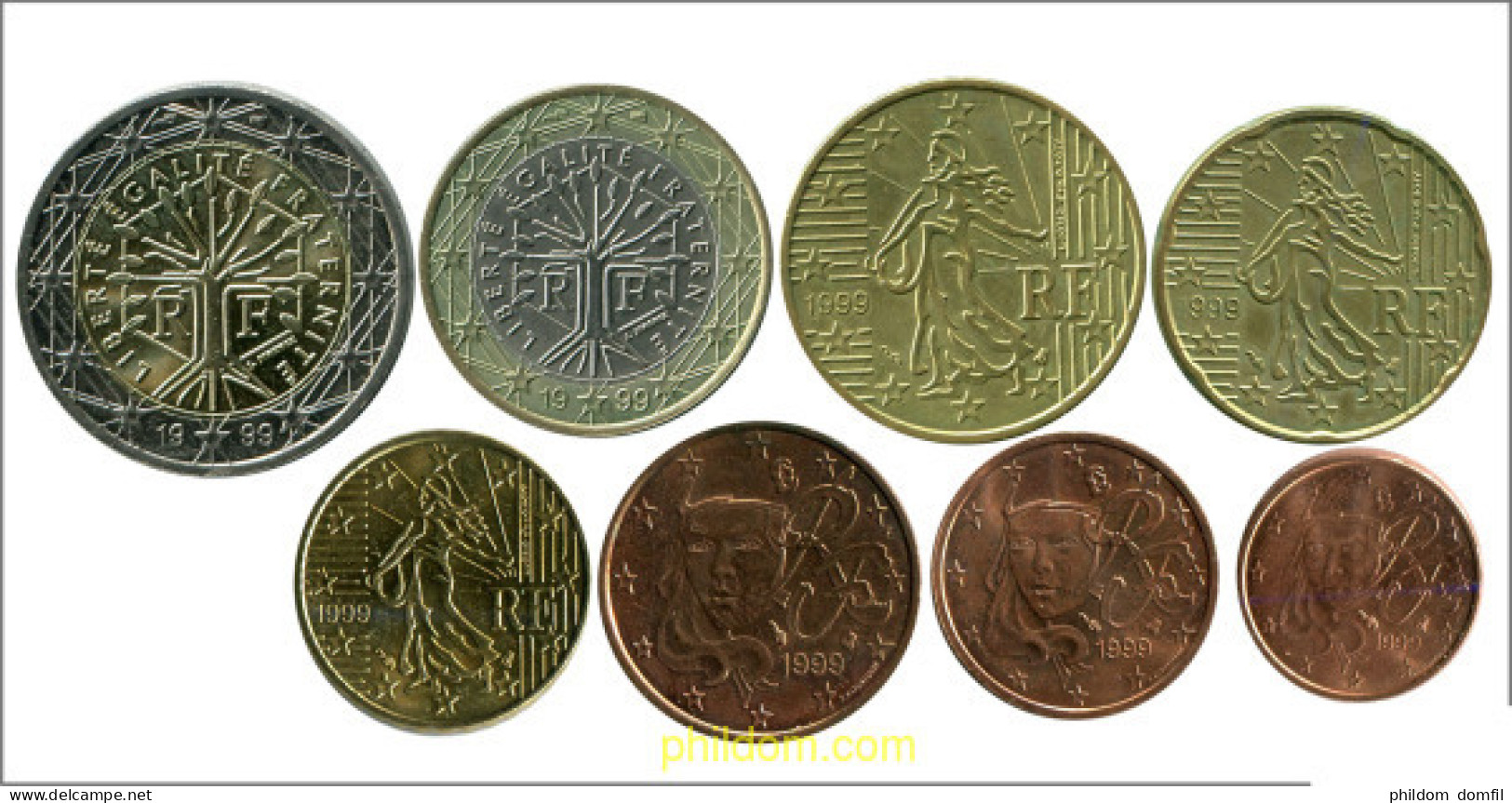 3387 FRANCIA 1999 TIRA EUROS 1999 FRANCIA - Andere & Zonder Classificatie