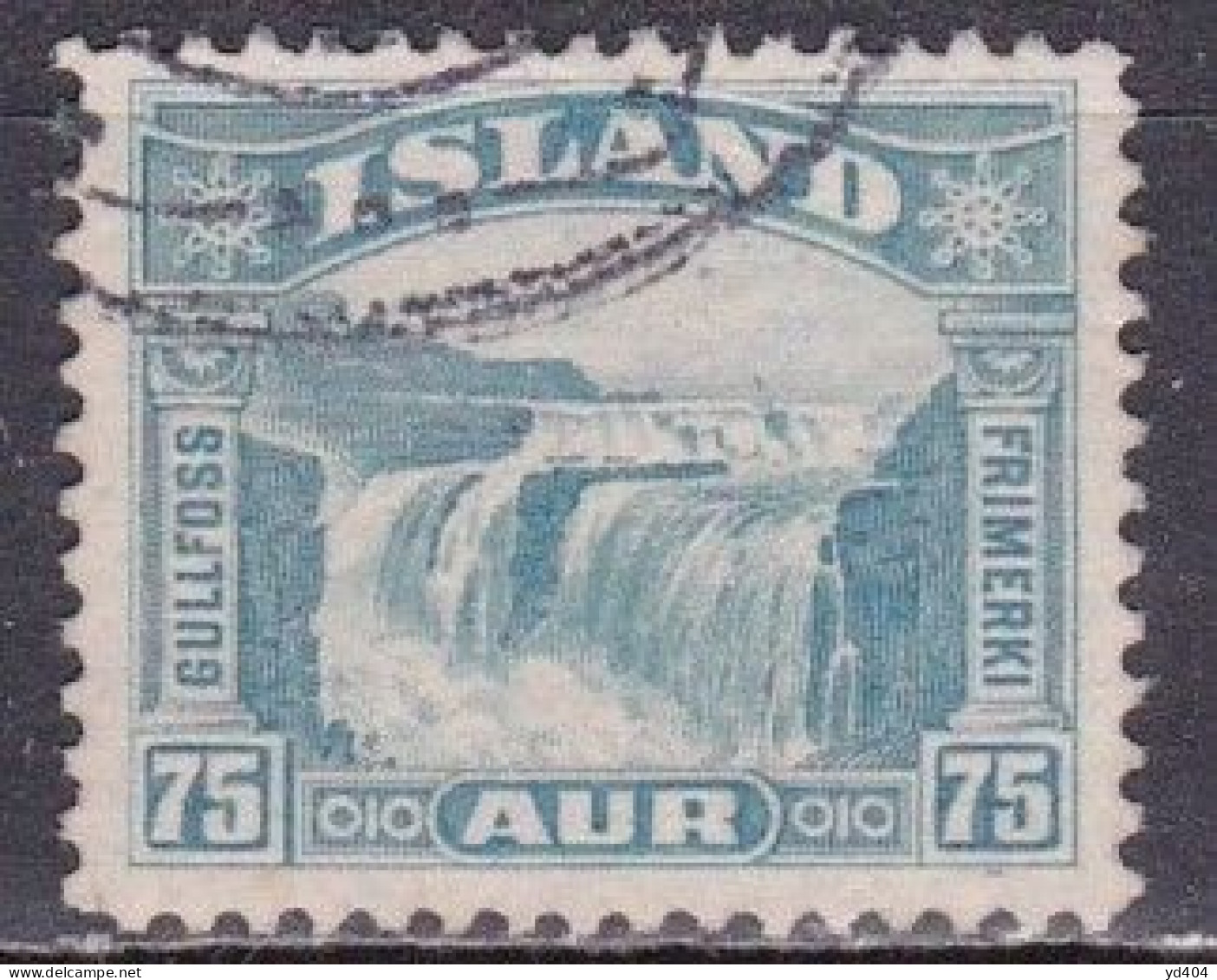 IS022C – ISLANDE – ICELAND – 1931/32 – GULLFOSS – SG # 200 USED 35 € - Oblitérés