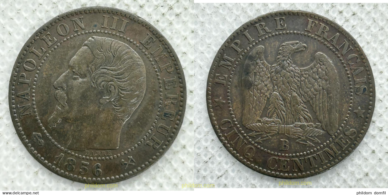 3556 FRANCIA 1856 FRANCE 5 CENTIMES 1856 - Sonstige & Ohne Zuordnung
