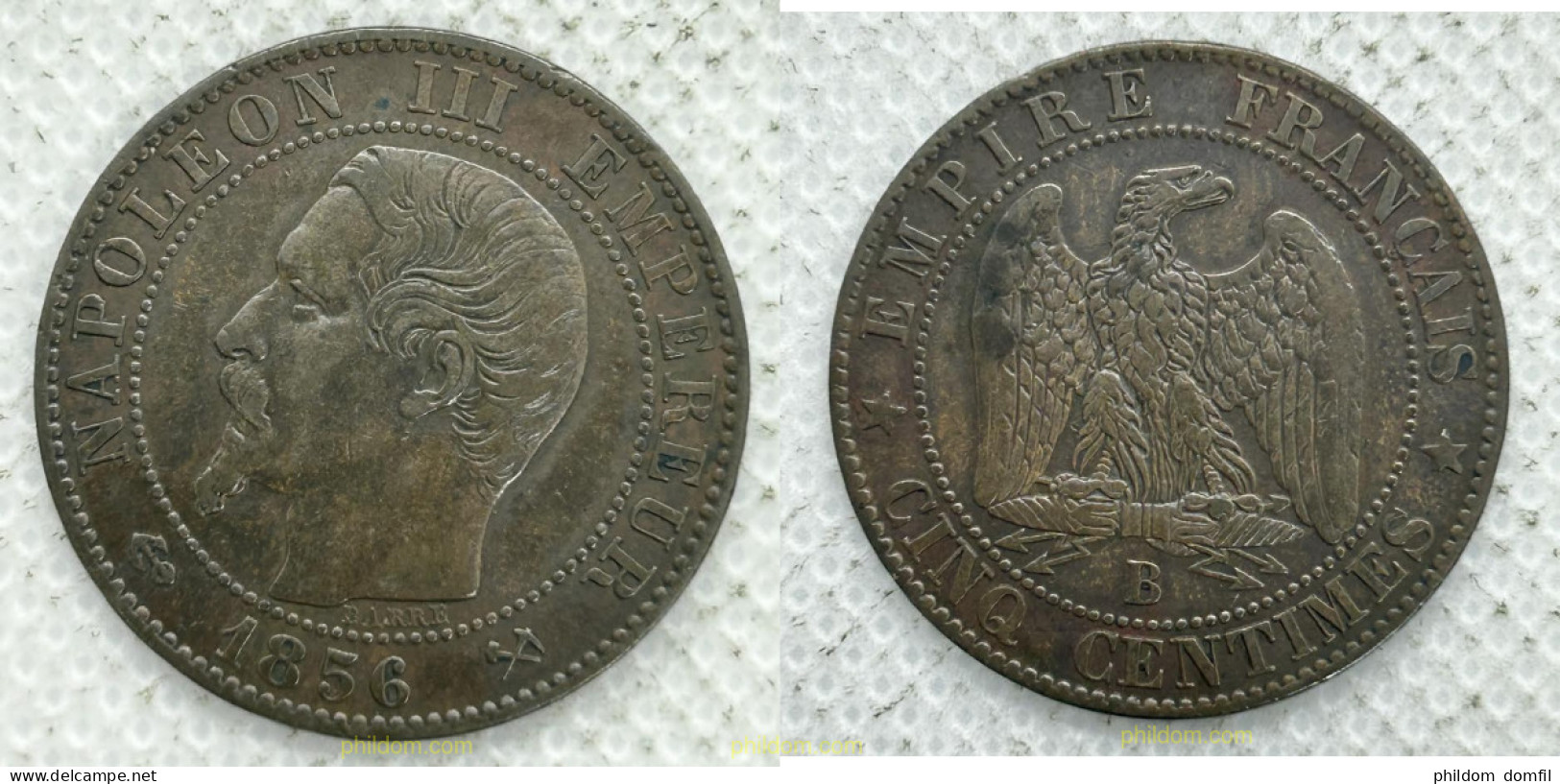 3556 FRANCIA 1856 FRANCE 5 CENTIMES 1856 - Autres & Non Classés