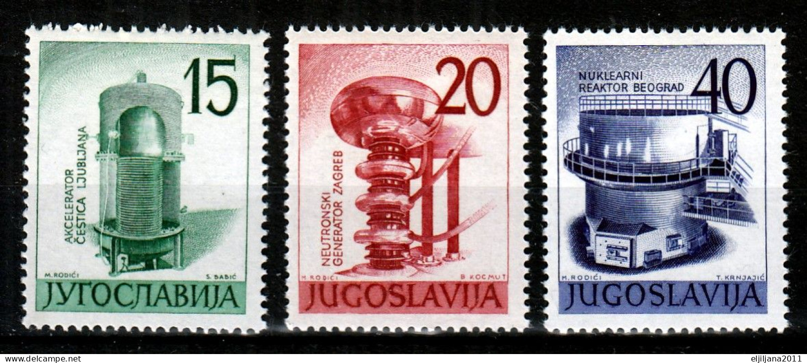 ⁕ Yugoslavia 1960 ⁕ Nuclear Energy Exhibition Mi.927-929 ⁕ 3v MNH - Neufs