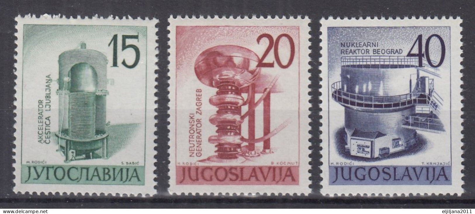 ⁕ Yugoslavia 1960 ⁕ Nuclear Energy Exhibition Mi.927-929 ⁕ 3v MNH - Neufs