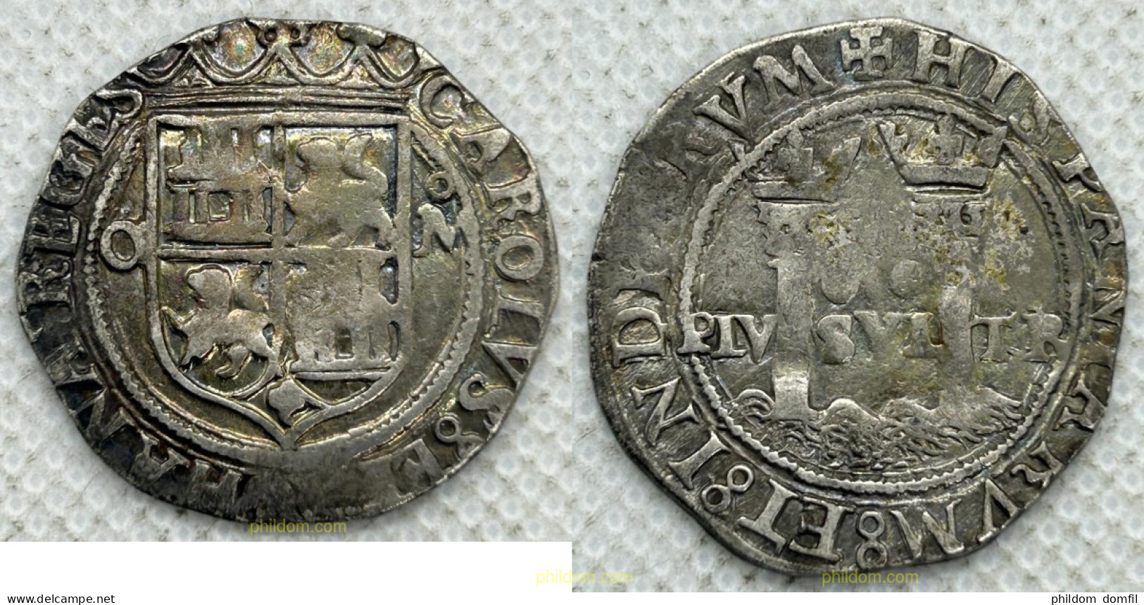 3691 ESPAÑA 1506 JUANA Y CARLOS 1506-1516 2 REALES - Collections