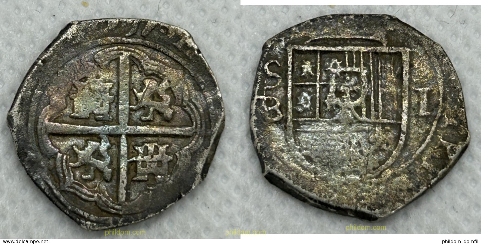 3748 ESPAÑA 1589 FELIPE II 1 REAL 1589/9 - Verzamelingen