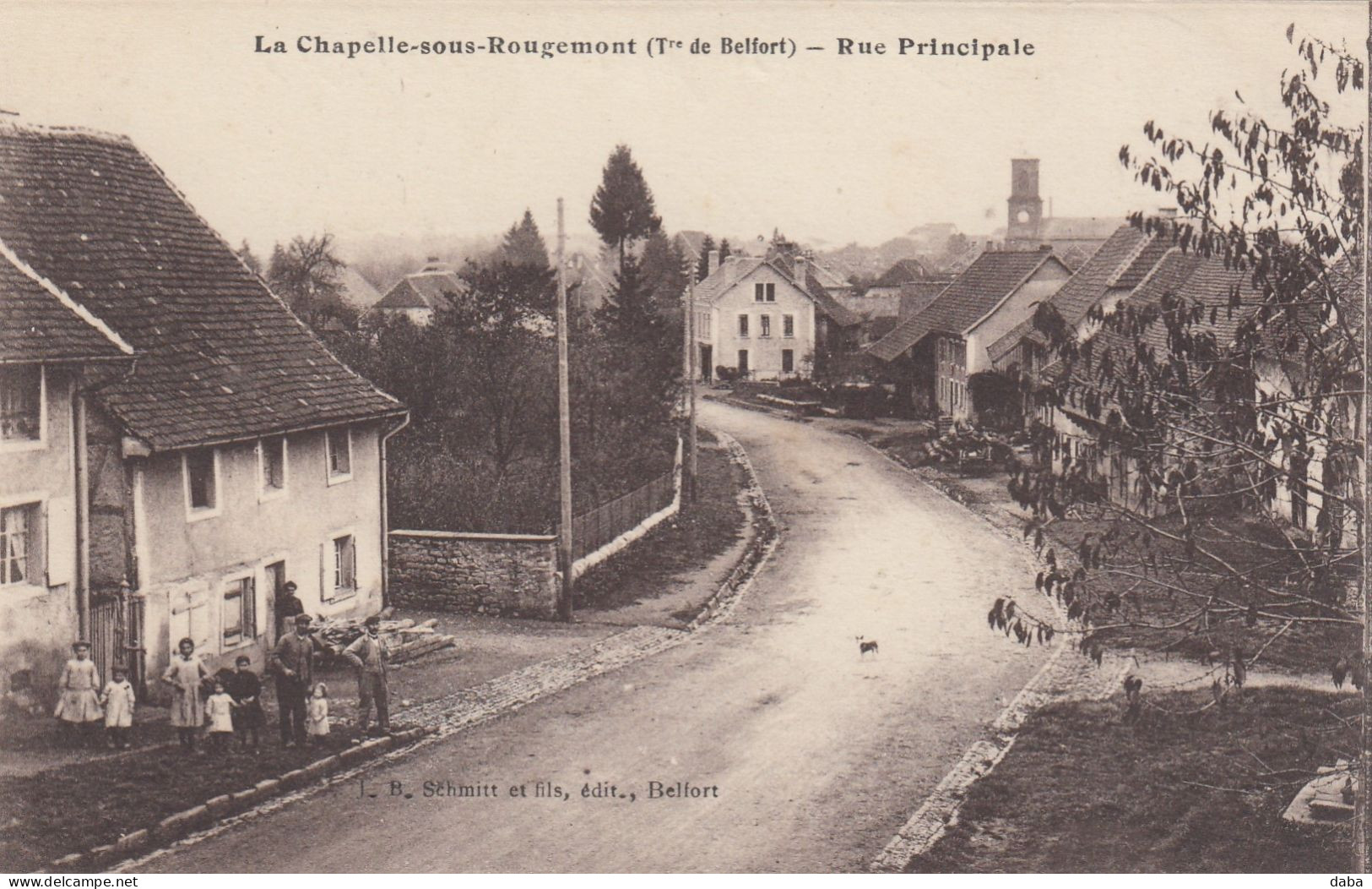 La Chapelle-sous-Rougemont.  ( Tre De Belfort ).Rue Principale - Belfort – Siège De Belfort