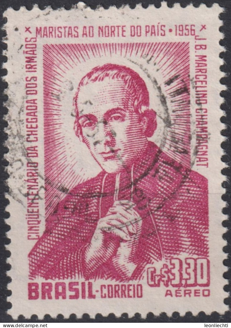 1956 Brasilien AEREO ° Mi:BR 897, Sn:BR C81, Yt:BR PA68, Father J. B. Marcelino Champagnat - Oblitérés