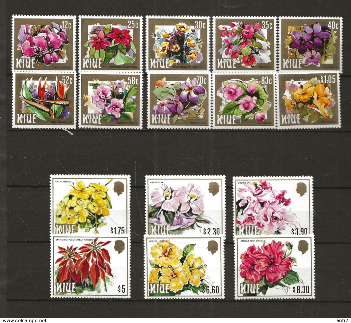 Niue 1984 Flowers. M 554-569 MNH(**) - Niue