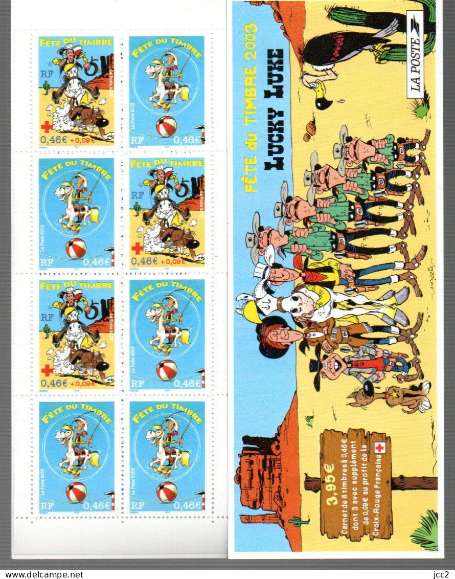 BC3546a-JOURNÉE DU TIMBRE 2003**- Lucky Luke - Stamp Day