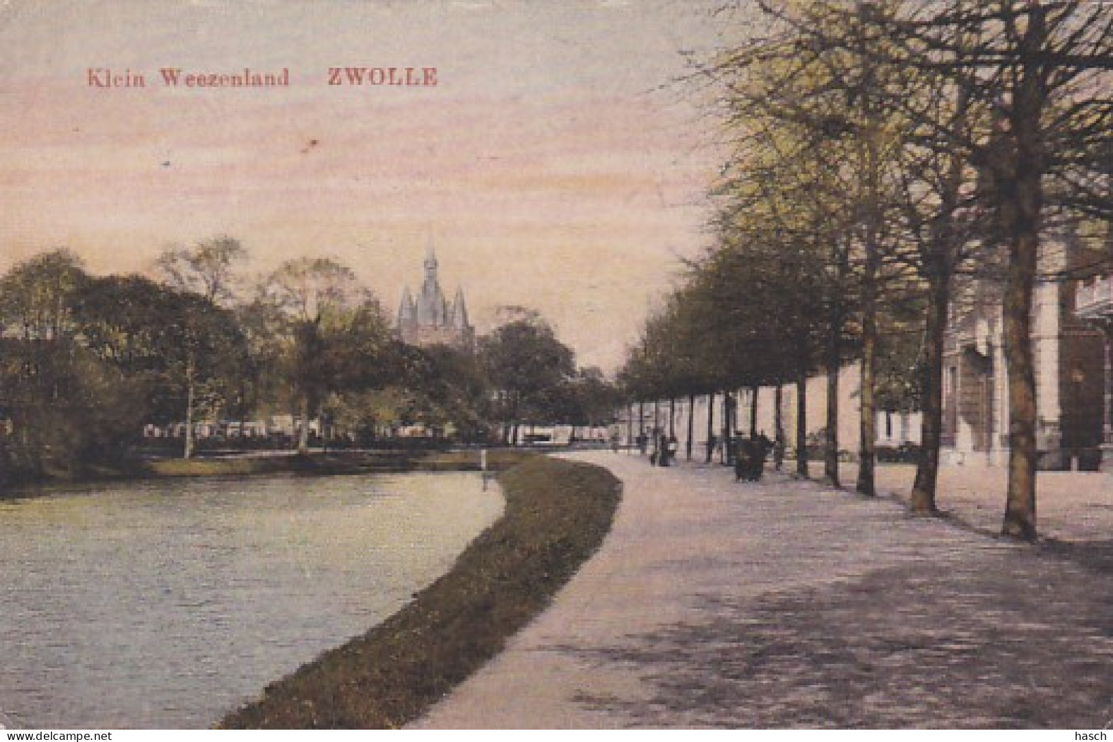 4850a164Zwolle, Klein Weezenland. (Linkerkant Een Vouw)  - Zwolle