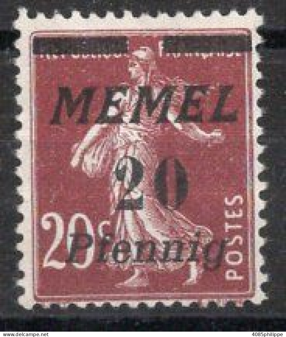 MEMEL  Timbre-Poste N°49(*)  Neuf Sans Gomme TB Cote : 9€00 - Neufs