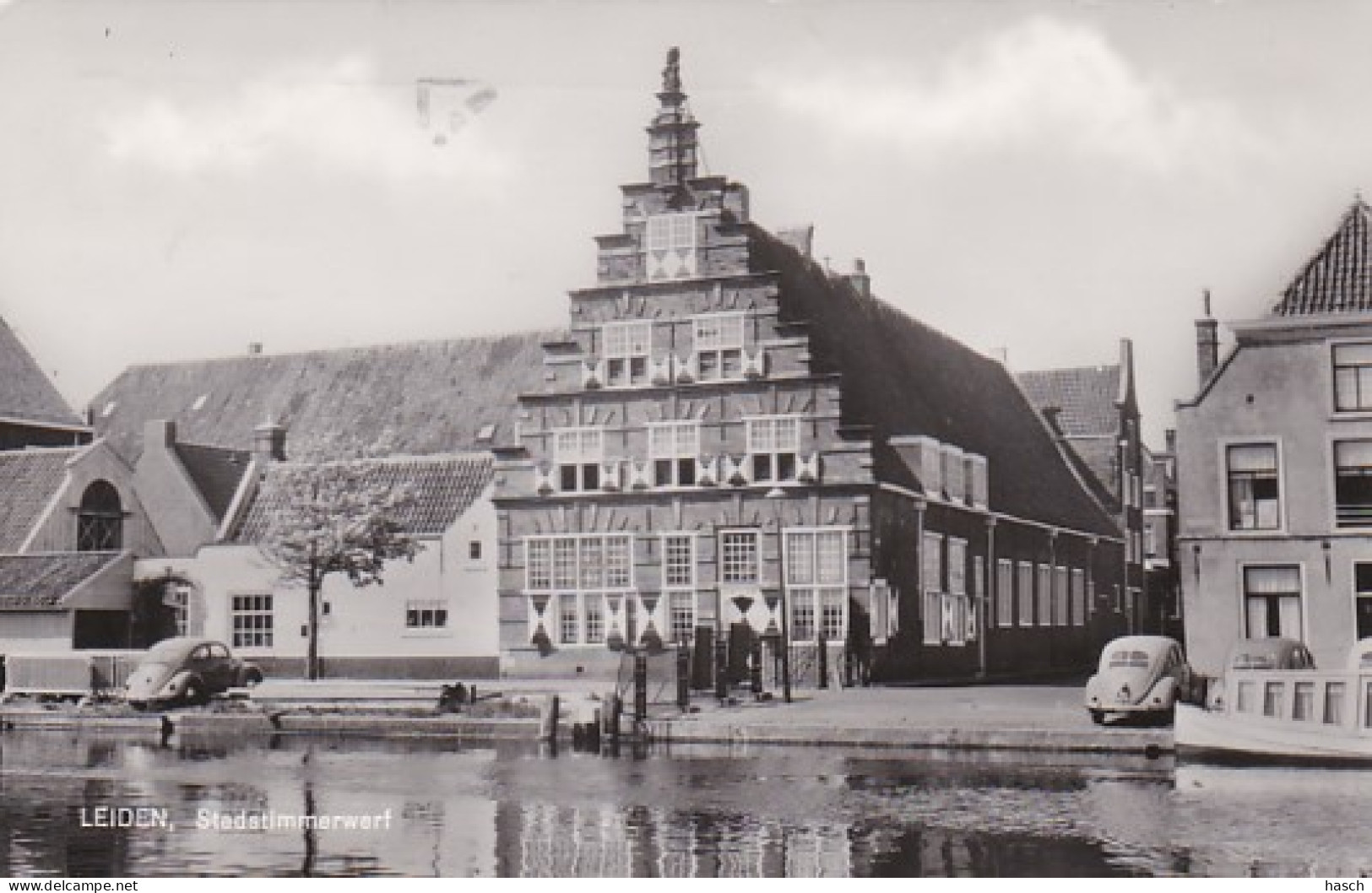 485027Leiden, Stadstimmerwerf. (FOTOKAART 1954) - Leiden