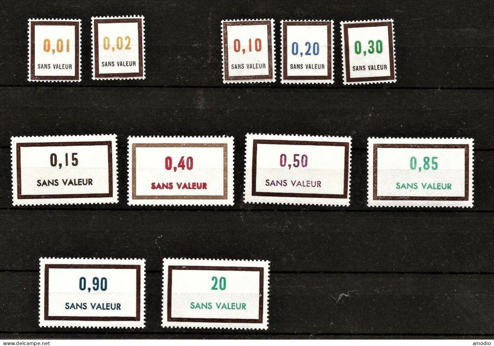 France Fictifs Pour Instruction YT 189/200 Sauf 191 N** MNH - Fictifs