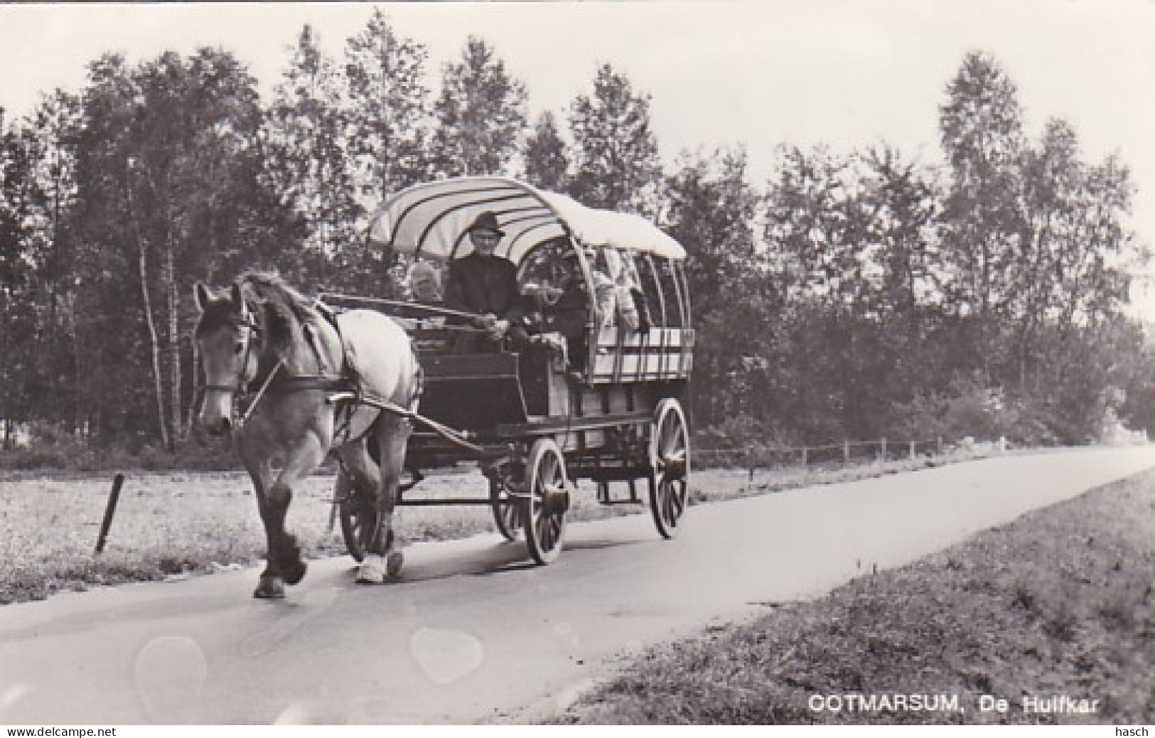 485049Ootmarsum, De Huifkar. (FOTOKAART) - Ootmarsum