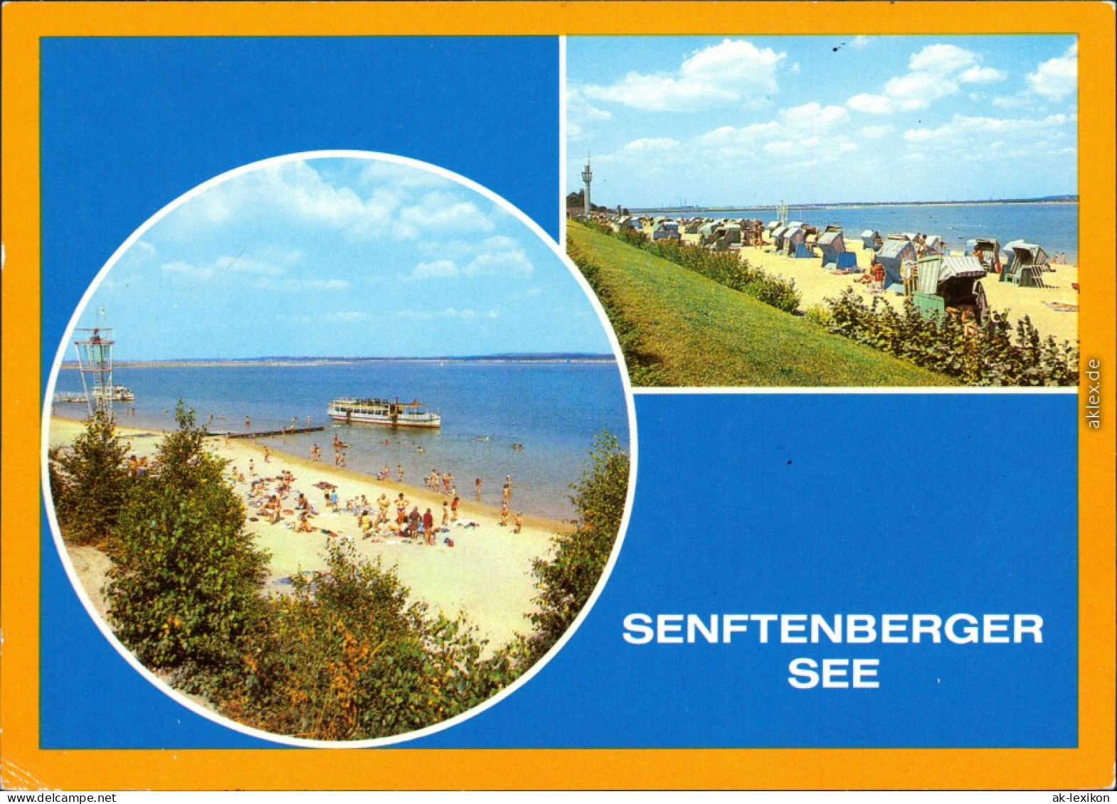 Großkoschen Senftenberg Niederlausitz Strand Und Bootsanlegestelle G1982 - Senftenberg
