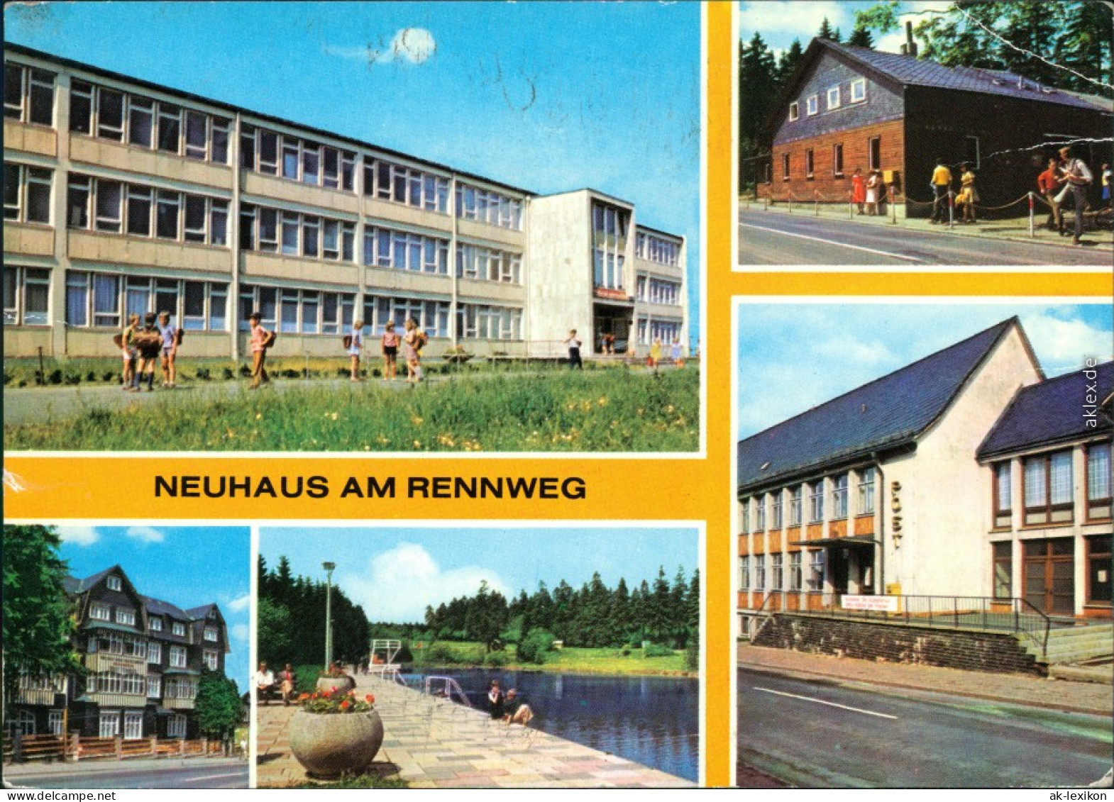 Neuhaus Rennweg Polytechnische Oberschule Friedrich Engels, Erholungsheim 1978 - Neuhaus