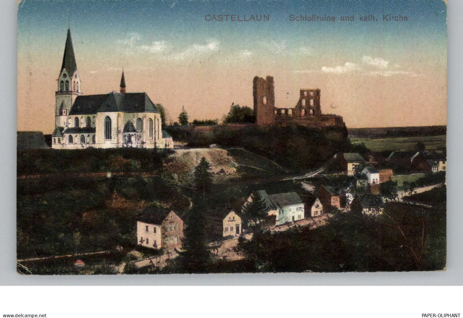 5448 KASTELLAUN, Katholische Kirche, Burgruine Und Umgebung, Verlag Bregenzer - Kastellaun