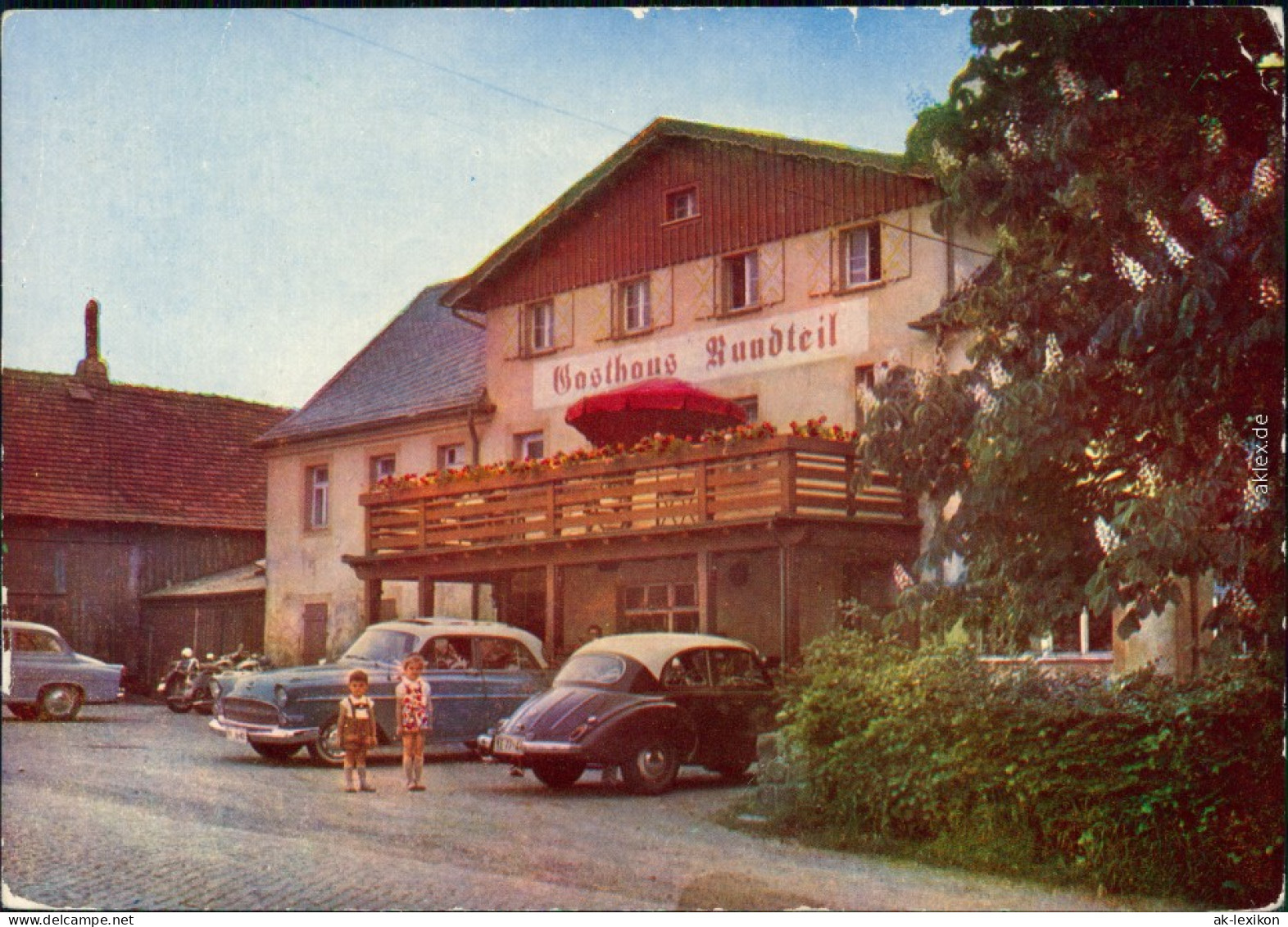 Ansichtskarte Possendorf-Bannewitz Gaststätte Rundteil 1975 - Bannewitz