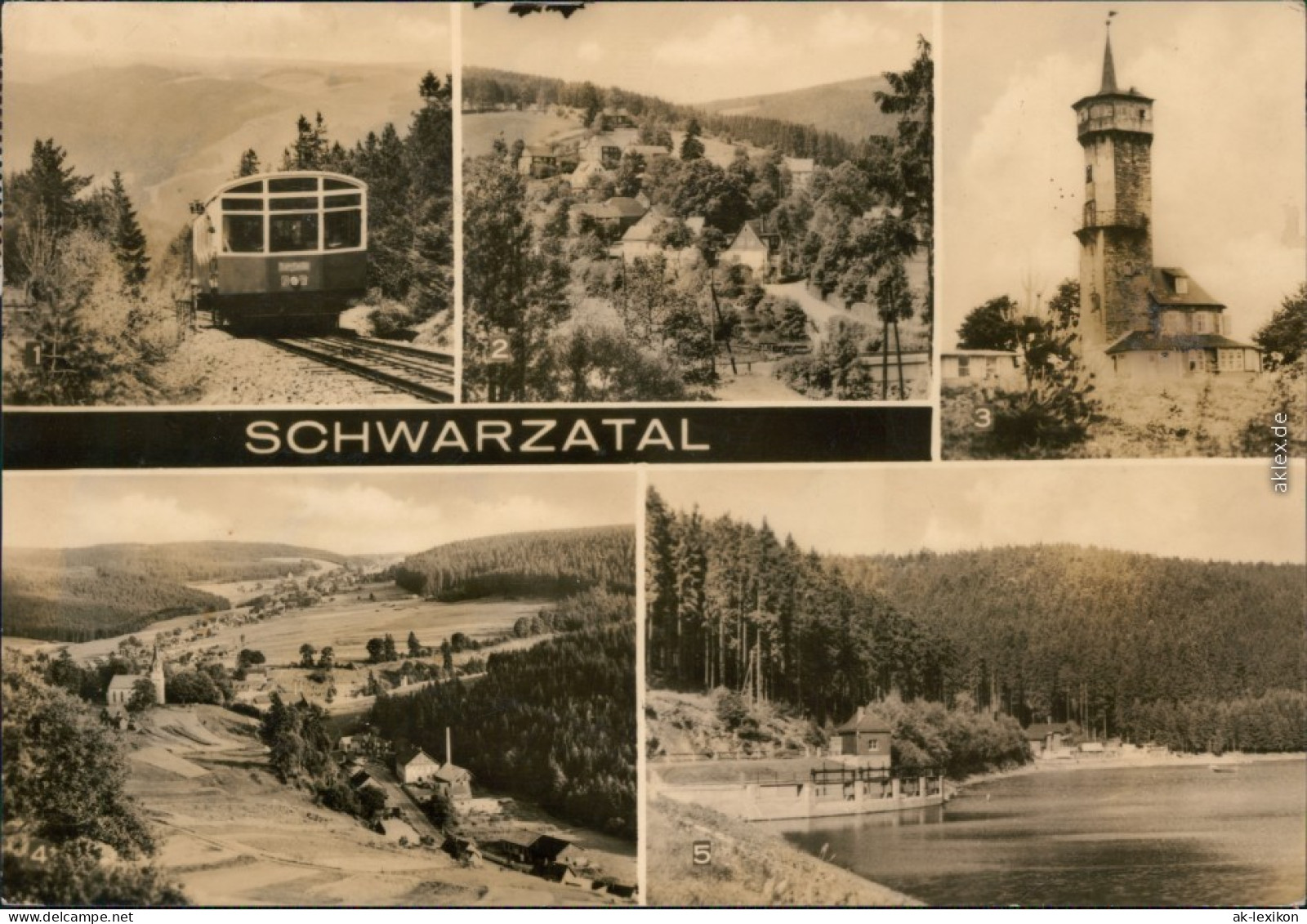 Scheibe-Alsbach Oberweißbacher Bergbahn,  Fröbelturm, Stausee 1969 - Lichtenhain