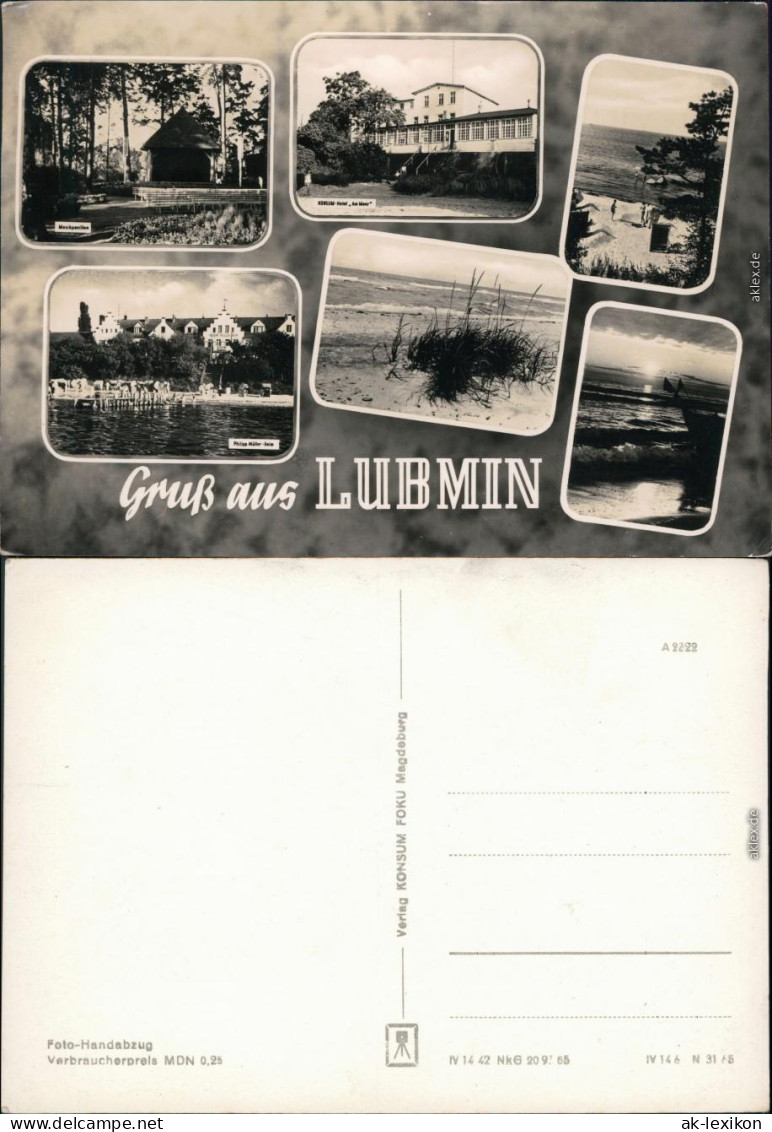 Lubmin Musikpavillon, Hotel Am Meer, Strand, Phillip Müller - Heim,  1965 - Lubmin