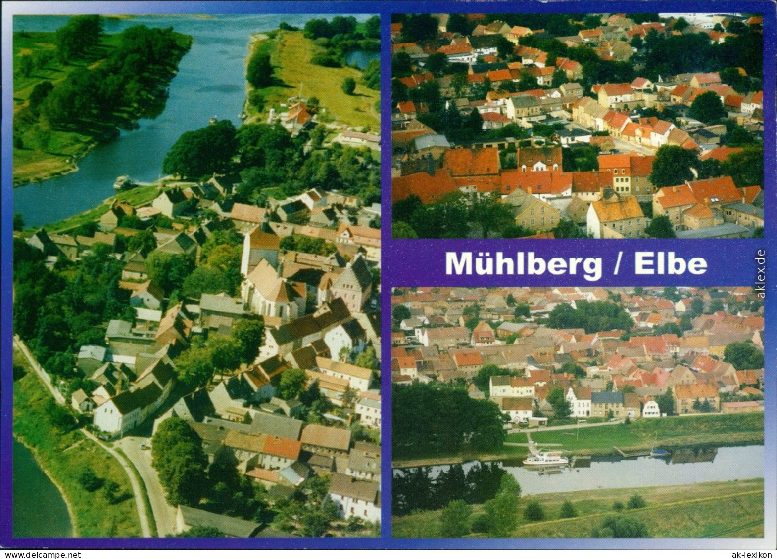 Mühlberg&#47;Elbe Mi&#322;ota Verschiedene Luftbilder Vom Ort 1995 - Muehlberg