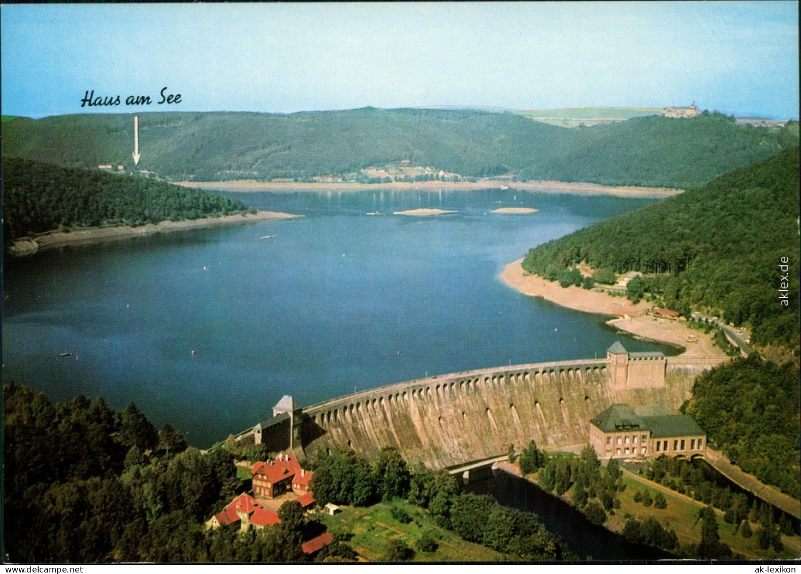 Waldeck (am Edersee) Edersee, Edertalsperre, Hotel "Haus Am See" 1982 - Waldeck